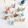 Women's Simple Handmade Acetic Acid Plate Butterfly Hair Grab Clip Hair Accessories