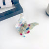 Women's Simple Handmade Acetic Acid Plate Butterfly Hair Grab Clip Hair Accessories