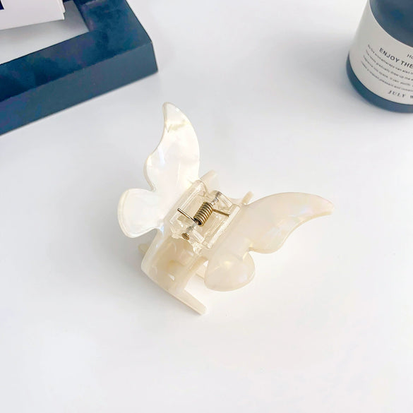 Women's Simple Handmade Acetic Acid Plate Butterfly Hair Grab Clip Hair Accessories