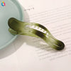Women's Simple Handmade Plastic Resin Shark Grabber Hair Clip Frosted Duckbill Backofhead Hair Accessory