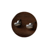 Women's Simple Heart Stud Earrings Copper Electroplated Mini Love Earrings With Silver Needle Elegant Small Studs