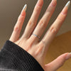 Women's Simple Heartshaped S925 Sterling Silver Ring With Zircon And Electroplating