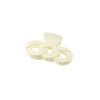 Women's Simple Large Solid Color Matte Chain Claw Clip Hairpin With Paint Treatment