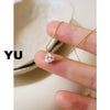Women's Simple Light Luxury Titanium Steel Star Pendant Necklace With Zircon Clavicle Chain And Vacuum Plated Finish