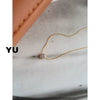 Women's Simple Light Luxury Titanium Steel Star Pendant Necklace With Zircon Clavicle Chain And Vacuum Plated Finish
