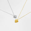Women's Simple Love Heart Shaped Pendant Necklace With Copper Material And Electroplating Process