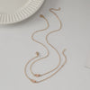 Women's Simple Love Oil Dropping Alloy Heart Shaped Necklace And Clavicle Bracelet