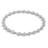 Women's Simple Luxurious Trendy Niche Design Diamond Bubble Moissanite Bracelet In Exquisite Sterling Silver Set With Diamonds