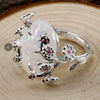Women's Simple Opal Flower Branch Ring Alloy Electroplated Fashion Statement Ring