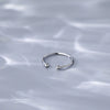 Women's Simple Open Ring In S925 Sterling Silver With Electroplated Finish Fashion Fine Jewelry