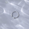 Women's Simple Open Ring In S925 Sterling Silver With Electroplated Finish Fashion Fine Jewelry