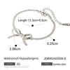 Women's Simple Personality Stainless Steel Bow Bracelet Jewelry With Electroplating