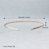 Women's Simple Rhinestone Thin Hair Hoop Diamond Style Daily Versatile Headband For Hair Accessories