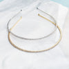 Women's Simple Rhinestone Thin Hair Hoop Diamond Style Daily Versatile Headband For Hair Accessories