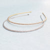 Women's Simple Rhinestone Thin Hair Hoop Diamond Style Daily Versatile Headband For Hair Accessories