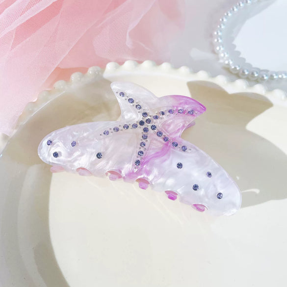 Women's Simple Square Acrylic Handmade Shark Clip Hairpin Headwear
