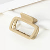 Women's Simple Square Acrylic Handmade Shark Clip Hairpin Headwear