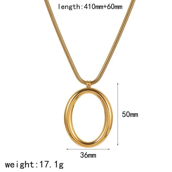 Women's Simple Stainless Steel And Titanium Steel Jewelry Set With Electroplating Snake Bone Chain Earrings And Necklaces