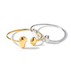 Women's Simple Stainless Steel Open Bracelet With Water Drop Shape And 18K Gold Vacuum Plated Light Luxury Design
