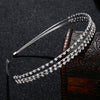 Women's Simple Three Layer Rhinestone Headband Metal Diamond Style Hair Accessory For Daily Wear And Party