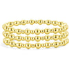 Women’s Simple Trendy Geometric U Shape Bracelet And Jewelry Set In Electroplated Copper With Silver And Gold Bead Retro Style