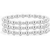 Women’s Simple Trendy Geometric U Shape Bracelet And Jewelry Set In Electroplated Copper With Silver And Gold Bead Retro Style