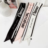 Women's Simulated Silk Long Narrow Decorative Scarf Thin Summer Ribbon Hair Tie And Bag Scarf
