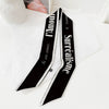 Women's Simulated Silk Long Narrow Decorative Scarf Thin Summer Ribbon Hair Tie And Bag Scarf