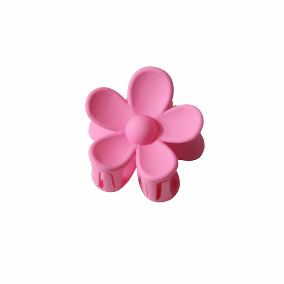 Women's Small Flower Hair Clip Frosted Baking Paint Style Accessories