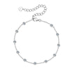 Women's Small Fresh Geometric Moissanite Pure Silver Electroplated Bracelet