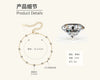 Women's Small Fresh Geometric Moissanite Pure Silver Electroplated Bracelet