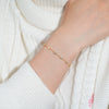 Women's Small Fresh Geometric Moissanite Pure Silver Electroplated Bracelet