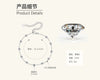 Women's Small Fresh Geometric Moissanite Pure Silver Electroplated Bracelet