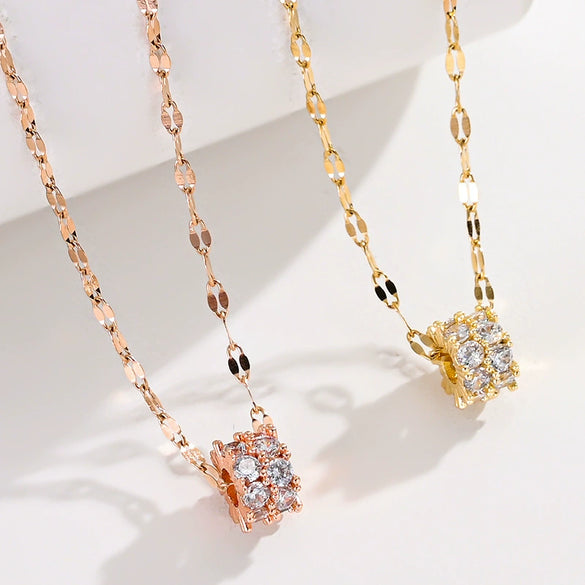 Women's Small Man Waist Titanium Steel Collarbone Chain With Electroplating Trendy Cold Style Niche Light Luxury Allmatch