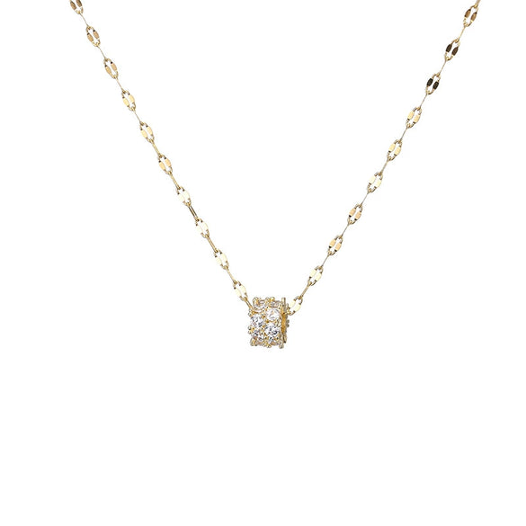 Women's Small Man Waist Titanium Steel Collarbone Chain With Electroplating Trendy Cold Style Niche Light Luxury Allmatch