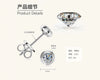 Women's Small Ufo Shaped Moissanite Silver 925 Electroplated Geometric Bracelet