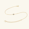 Women's Small Ufo Shaped Moissanite Silver 925 Electroplated Geometric Bracelet