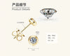 Women's Small Ufo Shaped Moissanite Silver 925 Electroplated Geometric Bracelet