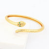 Women's Snake Brass Gold Plated Microinlaid Zircon Simple Style Bracelet