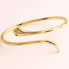 Women's Snake Brass Gold Plated Microinlaid Zircon Simple Style Bracelet
