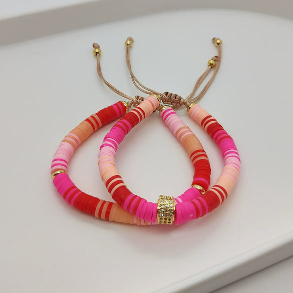 Women's Soft Pottery Geometric Handwoven Natural Pearl Bracelet