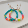 Women's Soft Pottery Geometric Handwoven Natural Pearl Bracelet
