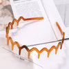 Women's Solid Color Lace Tooth Hairband Simple All Match Headband For Face Washing And Everyday Hair Styling