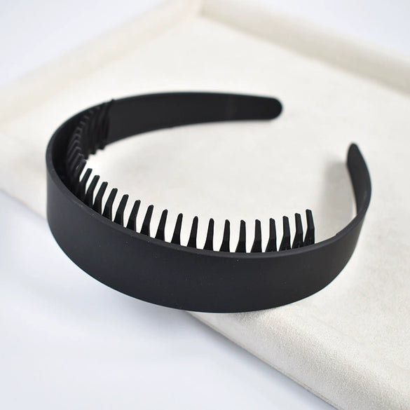 Women's Solid Color Lace Tooth Hairband Simple All Match Headband For Face Washing And Everyday Hair Styling
