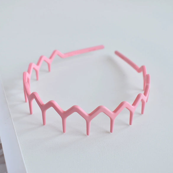 Women's Solid Color Lace Tooth Hairband Simple All Match Headband For Face Washing And Everyday Hair Styling