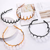 Women's Solid Color Lace Tooth Hairband Simple All Match Headband For Face Washing And Everyday Hair Styling
