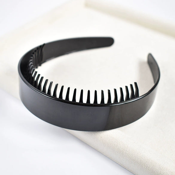 Women's Solid Color Lace Tooth Hairband Simple All Match Headband For Face Washing And Everyday Hair Styling