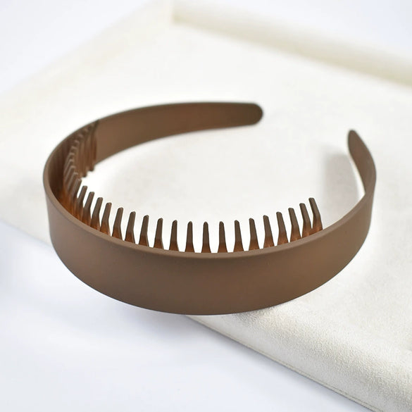 Women's Solid Color Lace Tooth Hairband Simple All Match Headband For Face Washing And Everyday Hair Styling