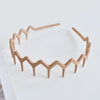 Women's Solid Color Lace Tooth Hairband Simple All Match Headband For Face Washing And Everyday Hair Styling
