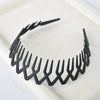 Women's Solid Color Lace Tooth Hairband Simple All Match Headband For Face Washing And Everyday Hair Styling